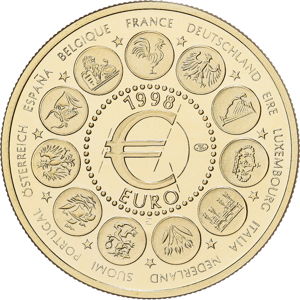 France, Médaille, Euro des Onze, 1998, Or, FDC, Jimenez