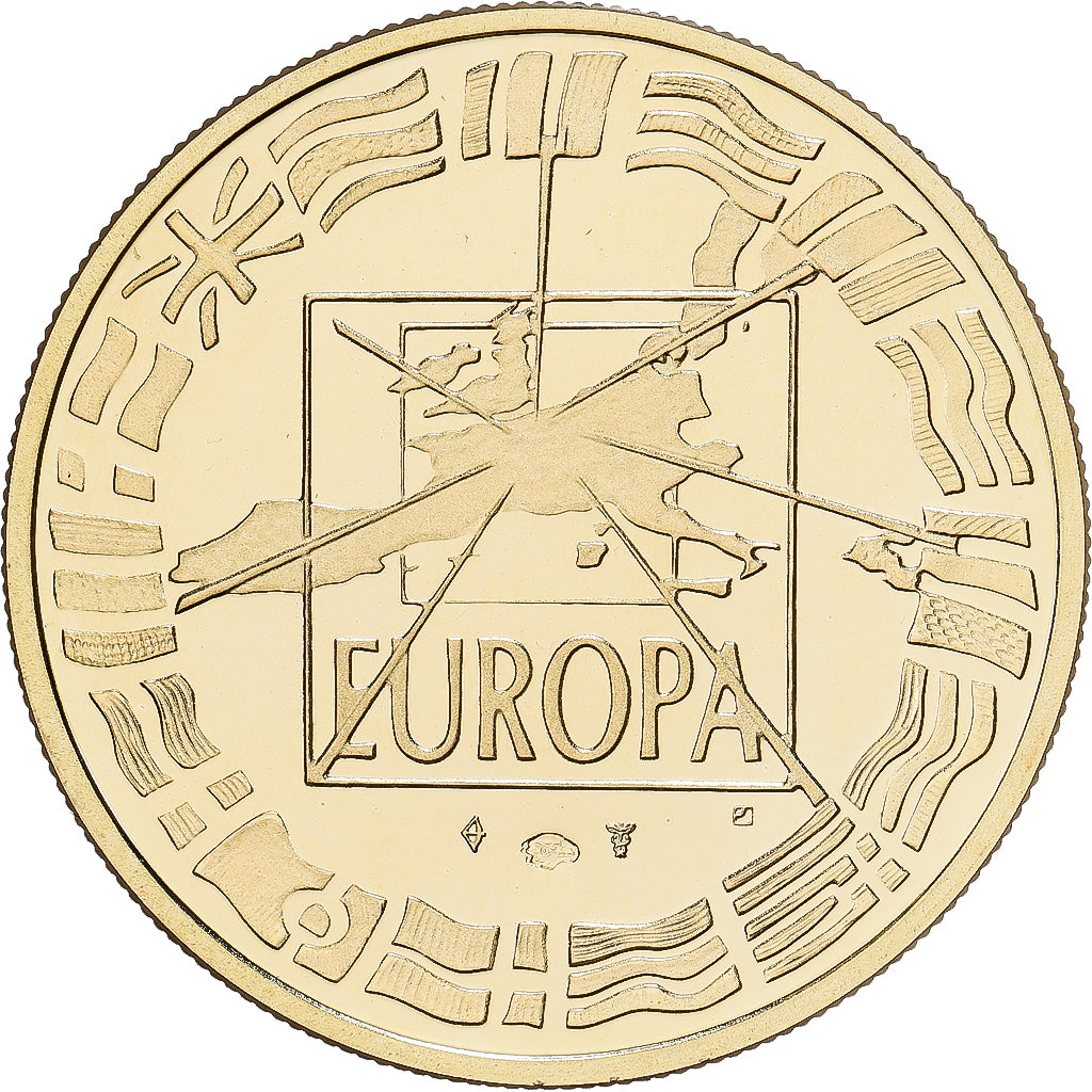 France, Médaille, Euro des Onze, 1998, Or, FDC, Jimenez