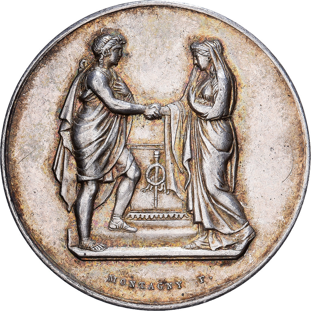 Francia, medaglia, Noces, Mariage, Religion, Argento, Montagny, SPL-