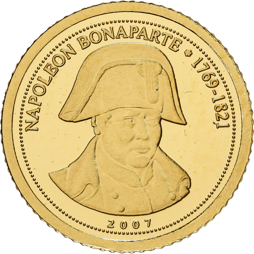 Repubblica del Congo, 1500 Francs CFA, Napoléon Bonaparte, 2007, FS, Oro, FDC