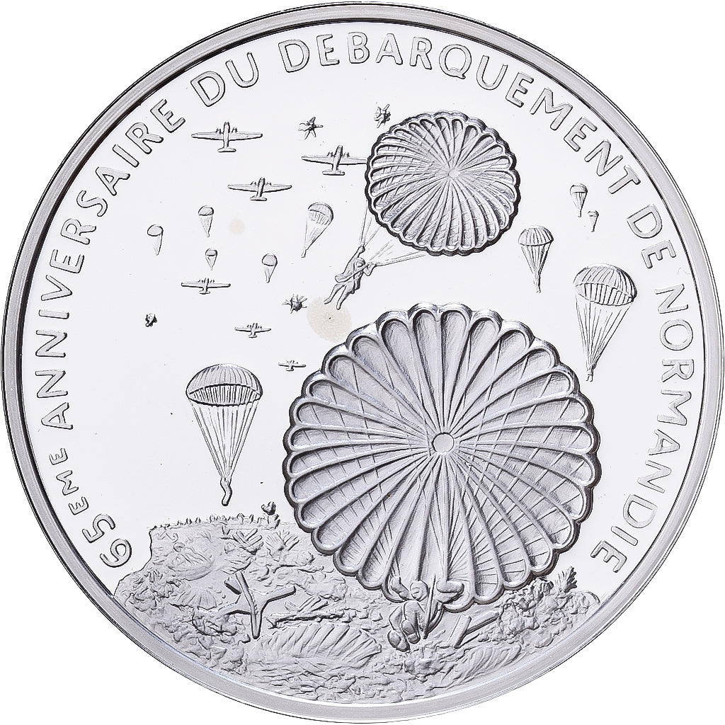 Frankrijk, Medaille, 65ème Anniversaire du Débarquement de Normandie, Zilver