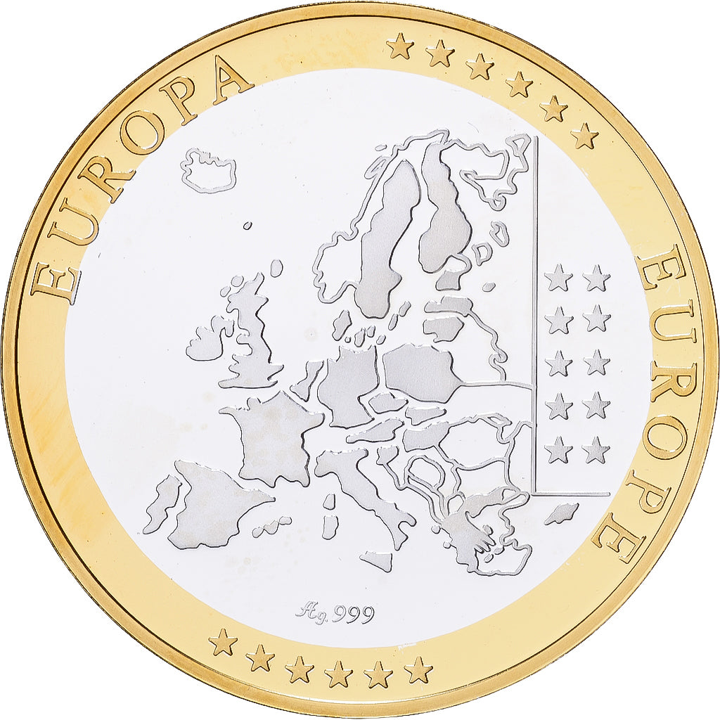 Francia, medaglia, Europa, Argento, FDC