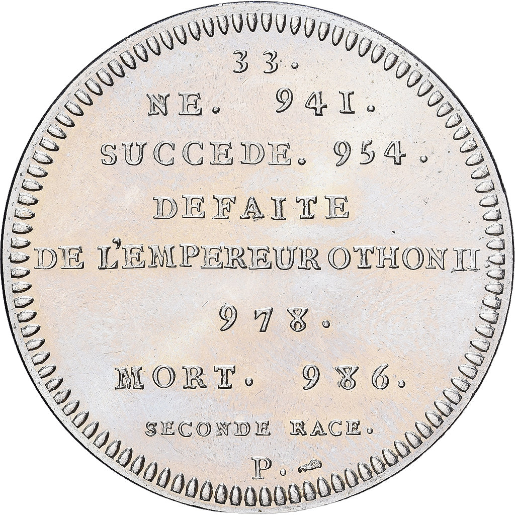 Francja, medal, Roi de France, Lothaire, Miedź-Nikiel, Piéfort, MS(63)