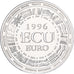 França, medalha, Ecu Europa, 1996, Prata, Jimenez, MS(65-70)