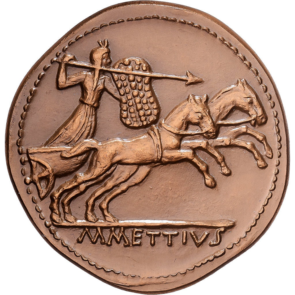 Frankreich, Medaille, Reproduction Monnaie Antique, César, Marc Mettius