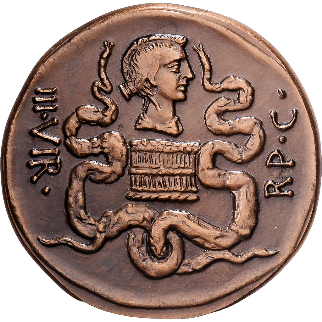 Francja, medal, Reproduction Monnaie Antique, Marc Antoine, Brązowy, MS(65-70)