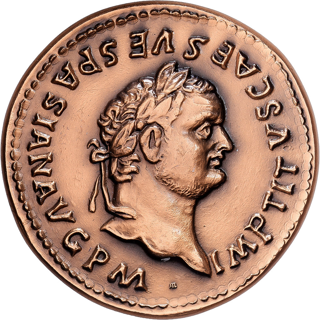 Frankrijk, Medaille, Reproduction Monnaie Antique,  Titus, Bronzen, FDC