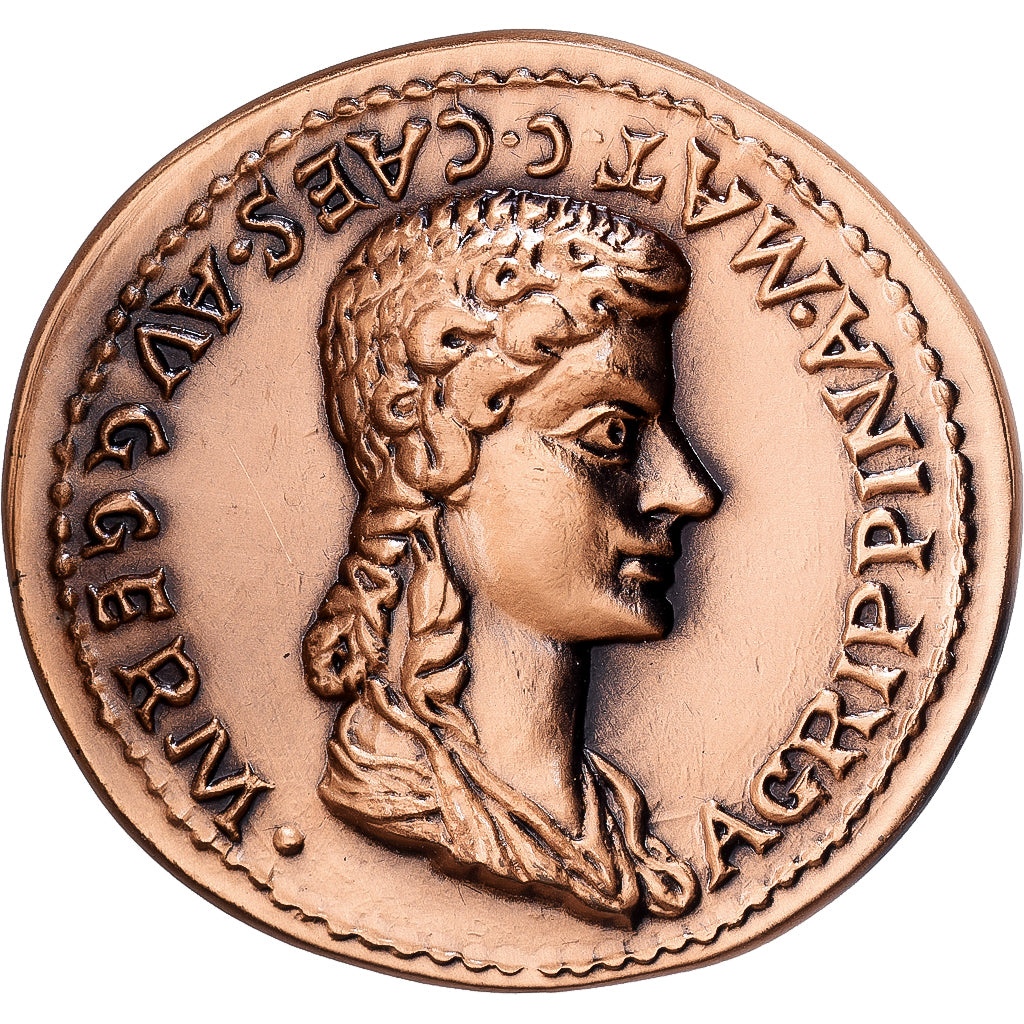 Frankreich, Medaille, Reproduction Monnaie Antique,  Agrippine, Bronze, STGL