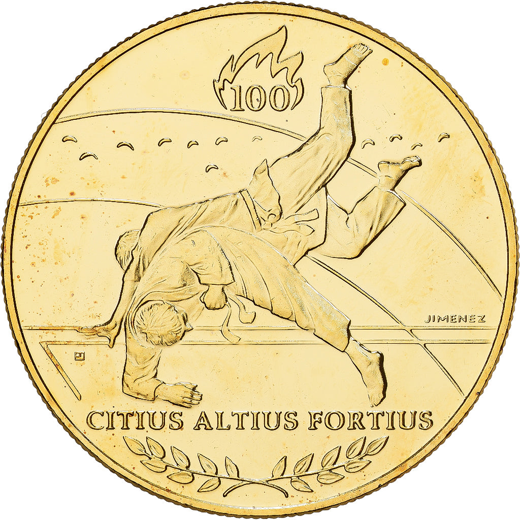 Francia, medalla, Jeux Olympiques d'Atlanta, Judo, 1996, Cobre - níquel dorado