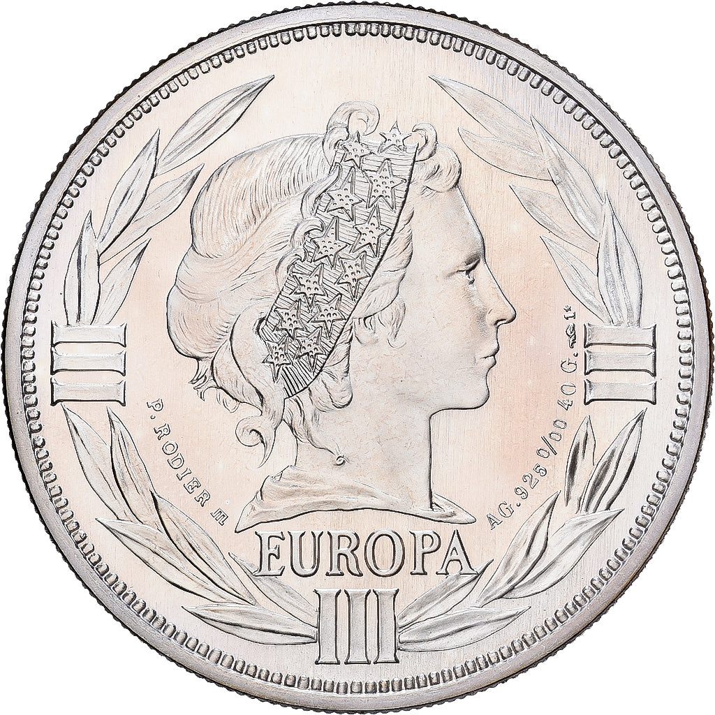 Frankreich, Medaille, Ecu Europa, Marianne, 1994, Silber, Rodier, STGL
