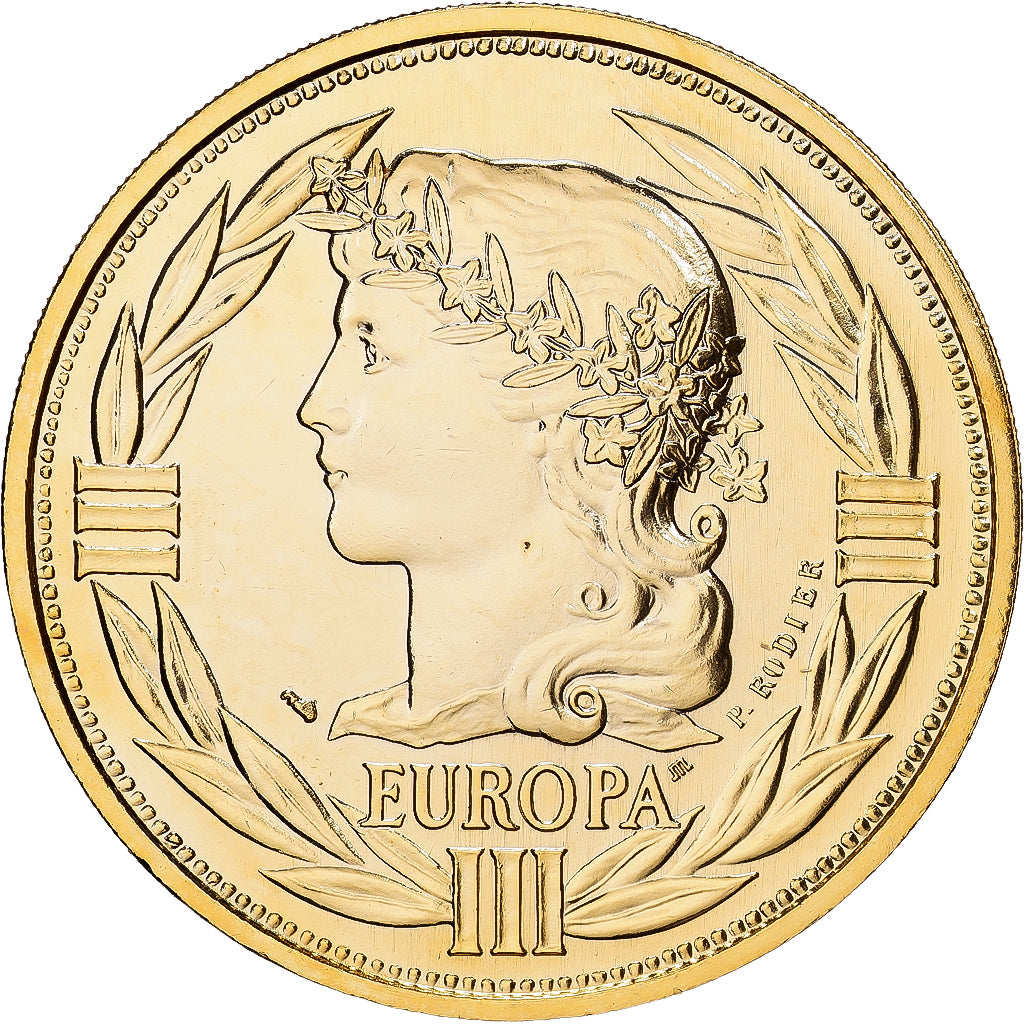 France, Médaille, Ecu Europa, Marianne, 1992, MDP, Cupronickel doré, FDC