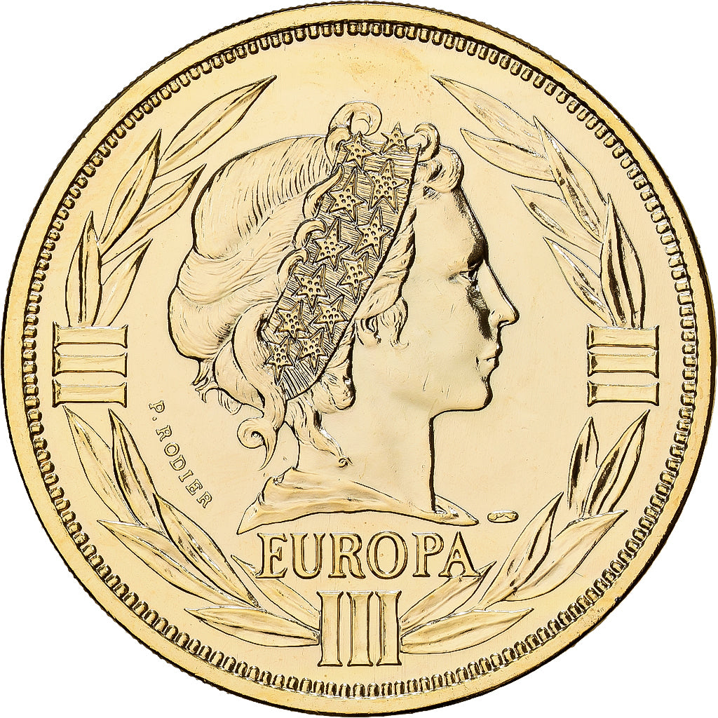 Francia, medaglia, Ecu Europa, Marianne, 1994, MDP, Doratura in rame-nichel