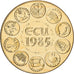 France, Médaille, Ecu Europa, Marianne, 1985, MDP, Cupronickel doré, FDC
