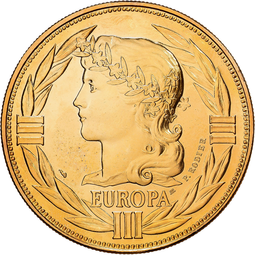 France, Médaille, Ecu Europa, Marianne, 1988, MDP, Cupronickel doré, FDC