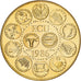 Frankreich, Medaille, Ecu Europa, Marianne, 1986, MDP, Copper-Nickel Gilt