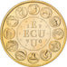 Frankrijk, Medaille, Ecu Europa, Marianne, 1990, MDP, Copper-Nickel Gilt
