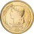 França, medalha, Ecu Europa, Marianne, 1990, MDP, Cobre-Níquel Dourado