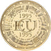 France, Medal, Ecu Europa, 1995, MDP, Copper-Nickel Gilt, Jimenez, MS(65-70)