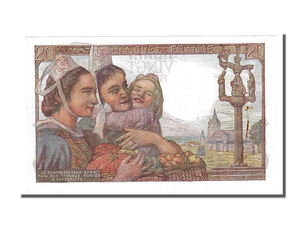 Banknote, France, 20 Francs, 20 F 1942-1950 ''Pêcheur'', 1947, 1947-01-09