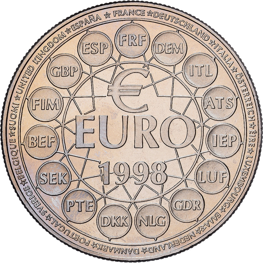 France, 10 Euro, Europa, 1998, Copper-nickel, MS(63)