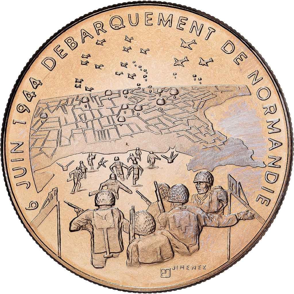 France, Medal, 1939-1945, Débarquement de Normandie, Copper-nickel, Jimenez