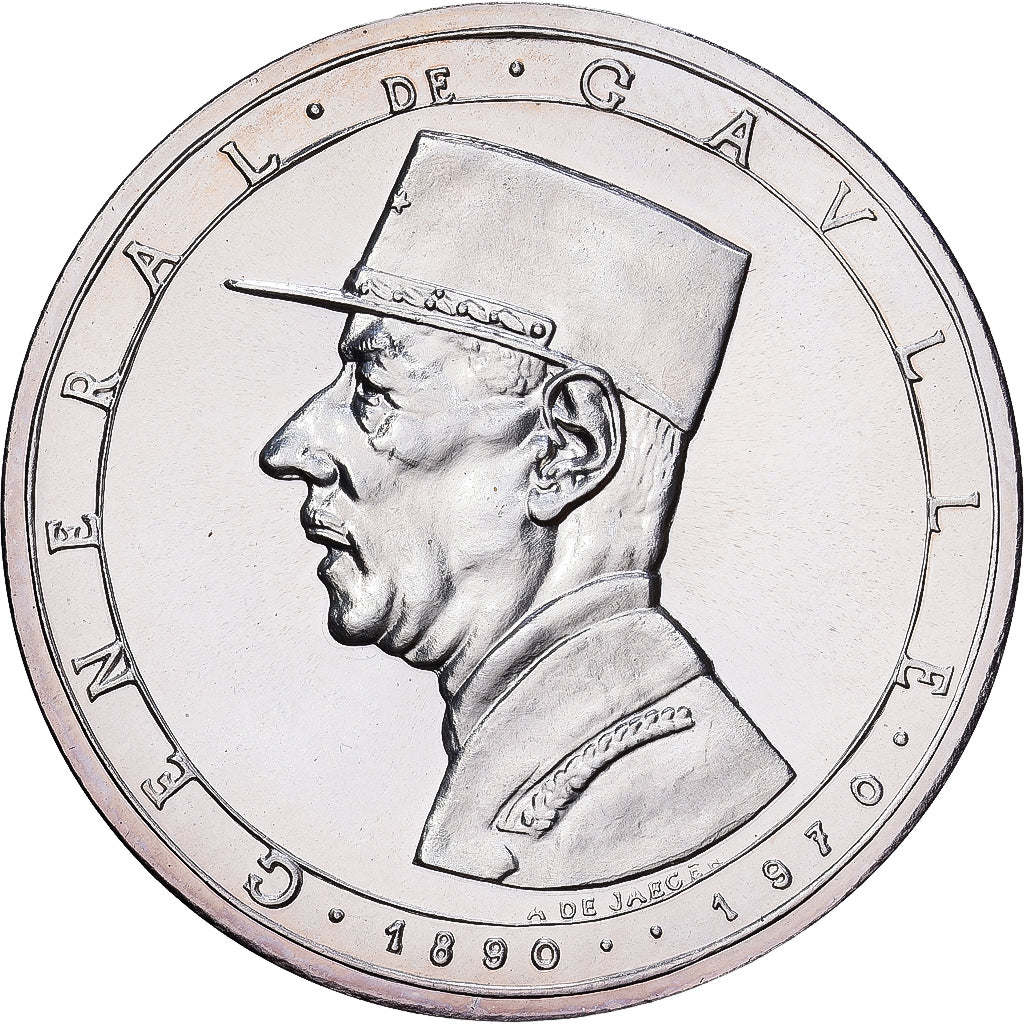 Frankrijk, Medaille, Mémorial du Général de Gaulle, 1972, Zilver, De Jaeger