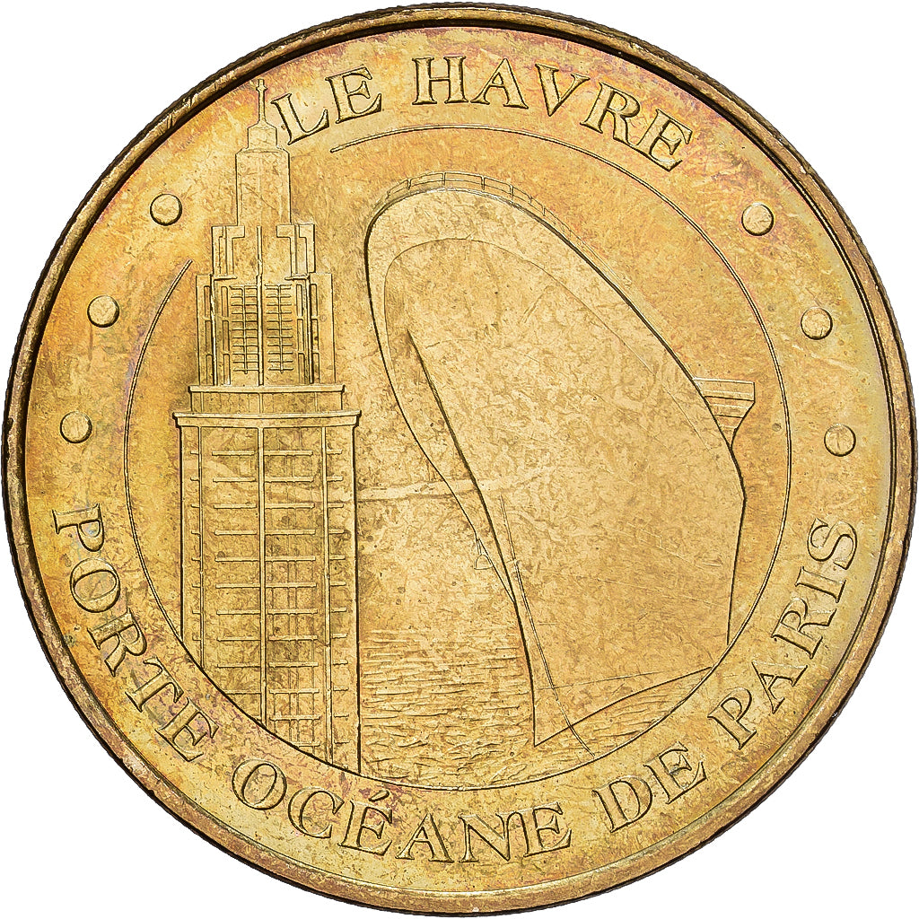 Francja, Token, Le Havre, Porte Océane, 2009, Miedzionikiel Aluminium, MDP
