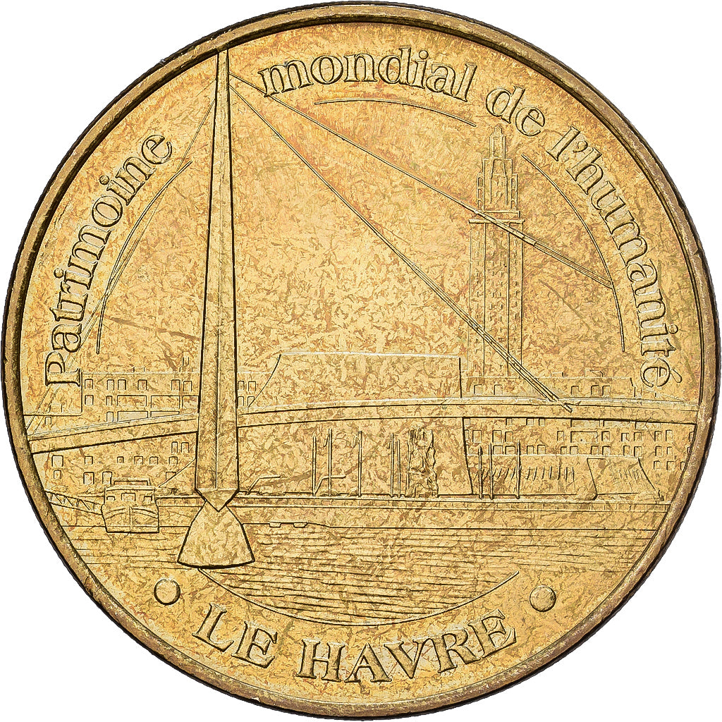 Frankreich, Token, Le Havre - Patrimoine mondial, 2009, MDP, VZ, Cupro-nickel