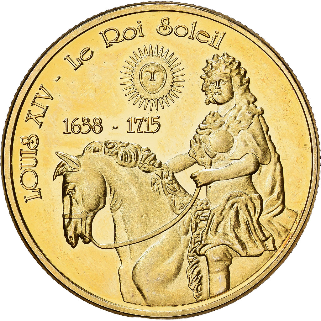 Frankreich, betaalpenning, Louis XIV, Le Roi Soleil, Copper-nickel Aluminium, VZ