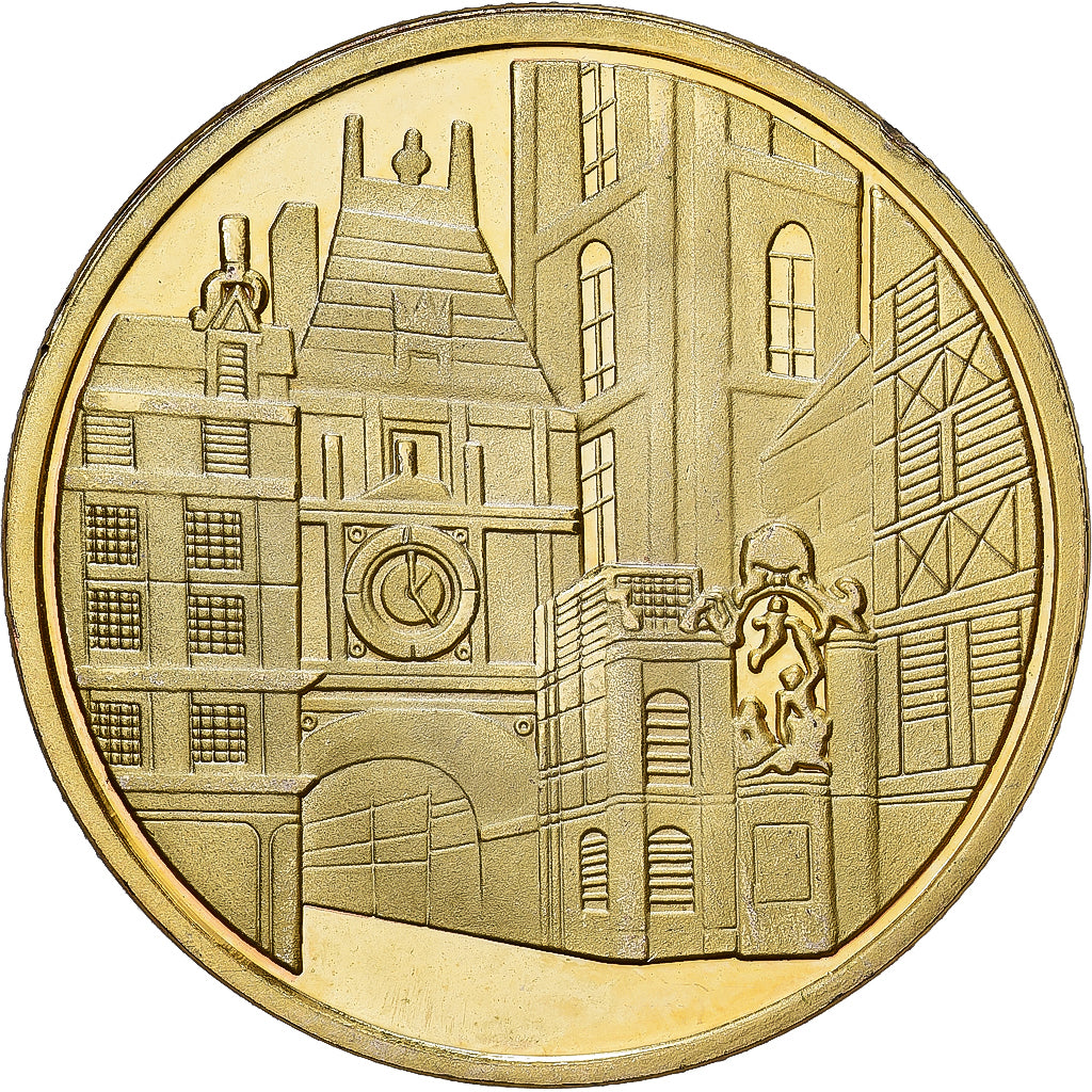 France, Token, Grande Horloge de Rouen, Copper-nickel Aluminium, AU(55-58)