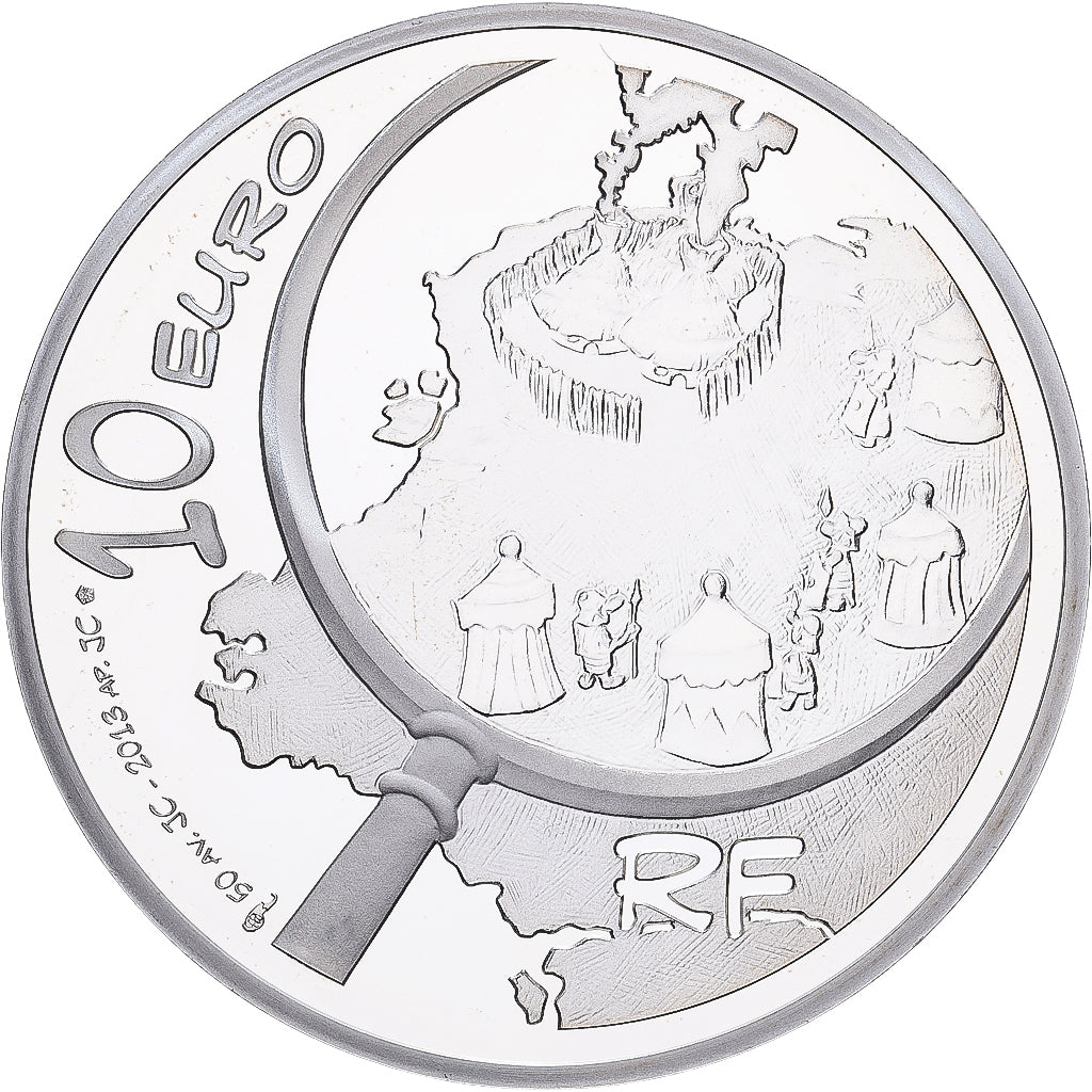 Frankrijk, 10 Euro, Astérix chez les Pictes, Proof, 2013, MDP, Zilver, FDC