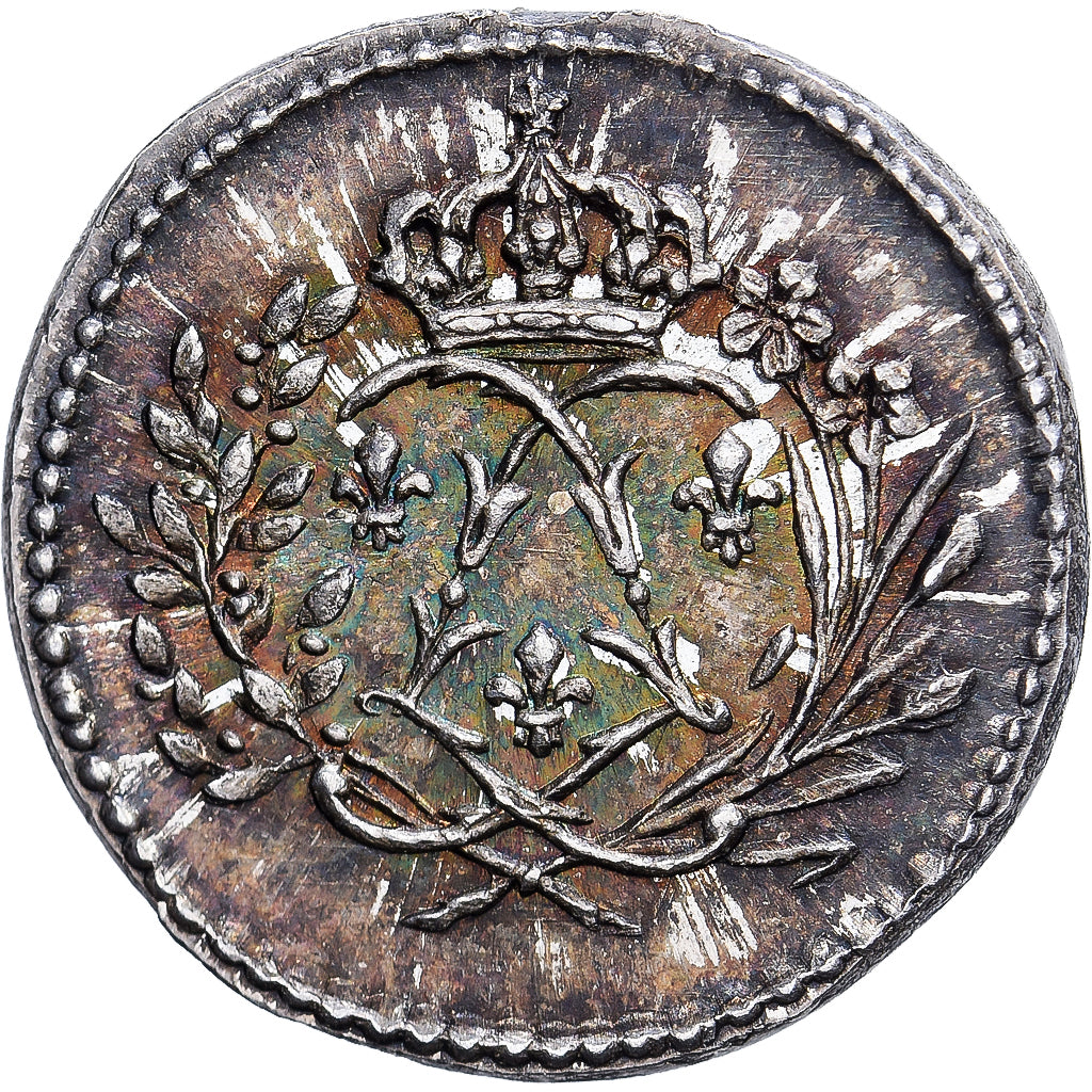 Francja, Quinaire, Ludwik XVIII, Srebro, AU(50-53)
