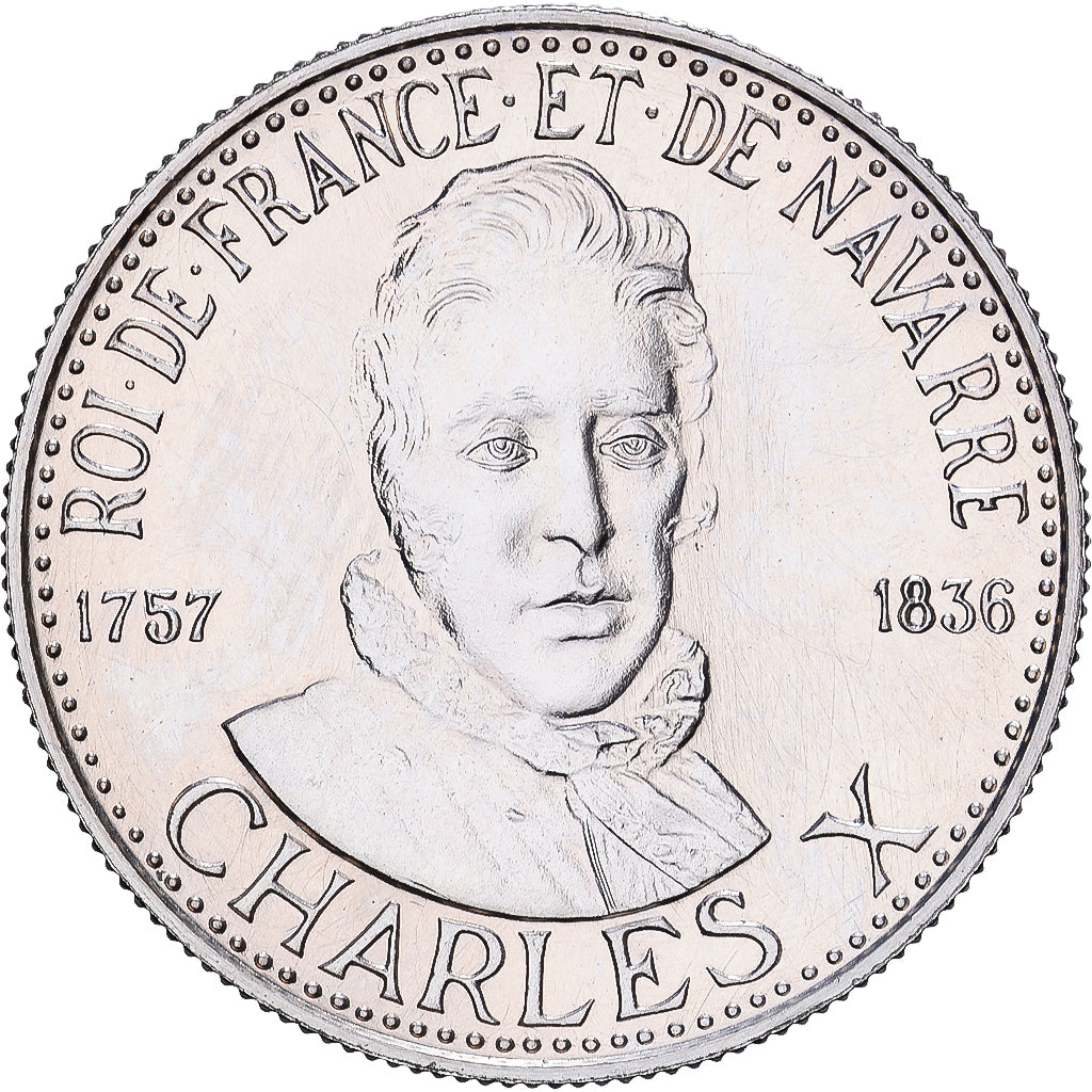 France, Médaille, Roi de France, Charles X, 1982, Argent, FDC