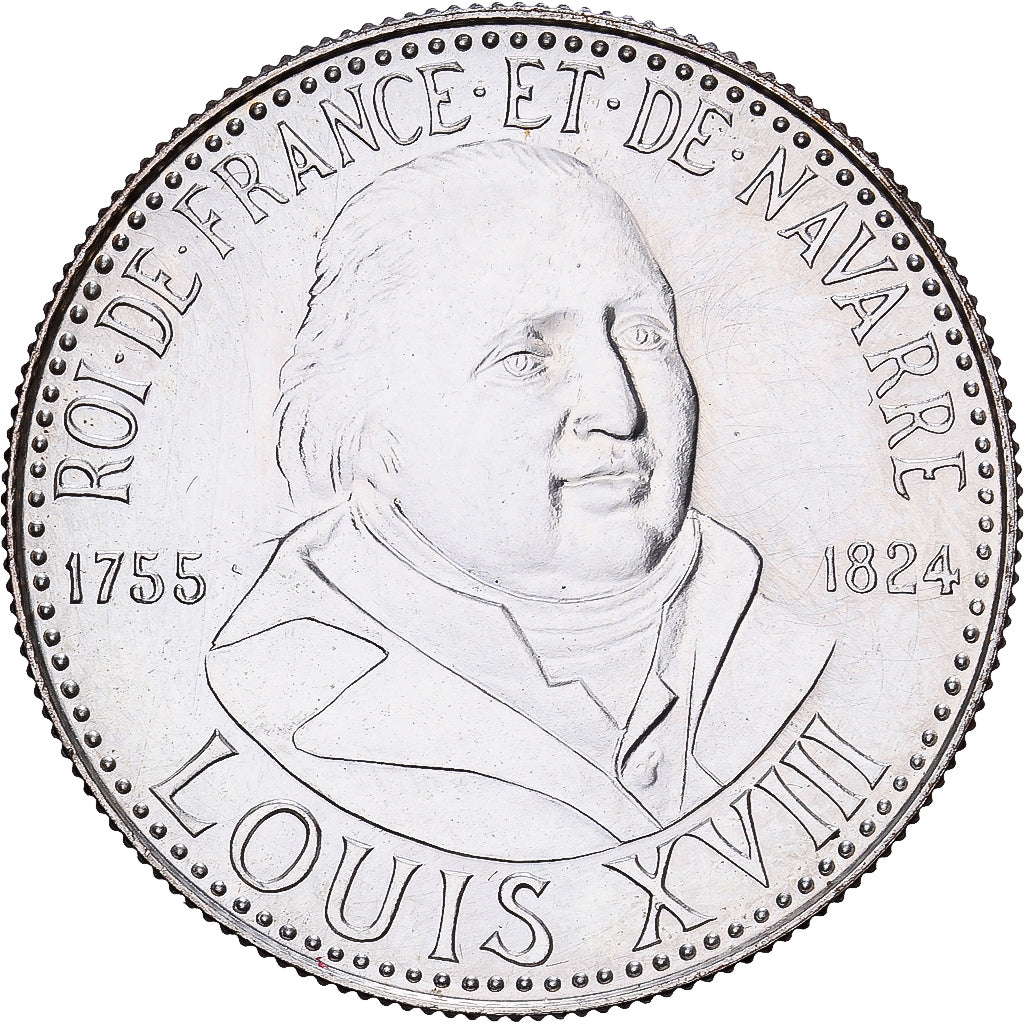 Frankreich, Medaille, Roi de France, Louis XVIII, 1982, Silber, STGL