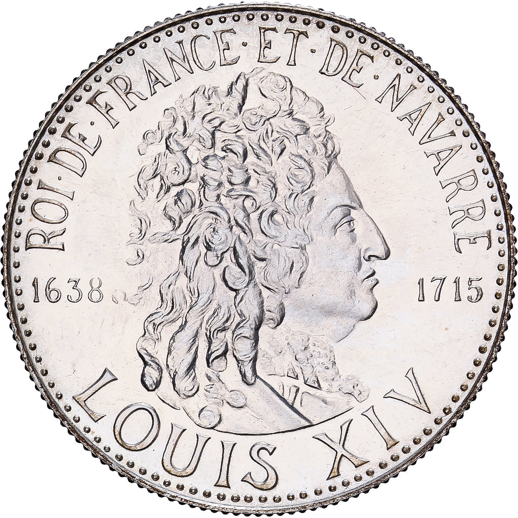 France, Medal, Roi de France, Louis XIV, 1982, Silver, MS(65-70)