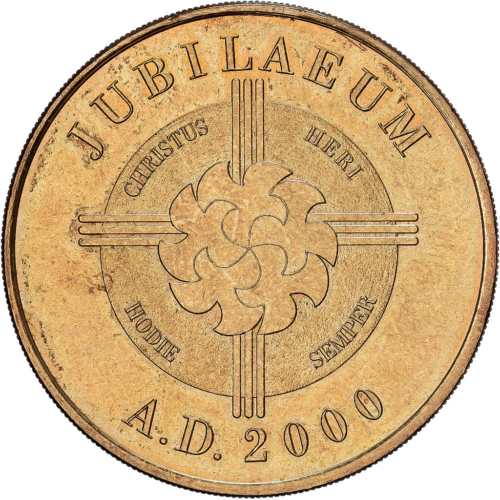 Frankreich, betaalpenning, Notre Dame de Lourdes, Jubilaeum, 2000, Copper-nickel
