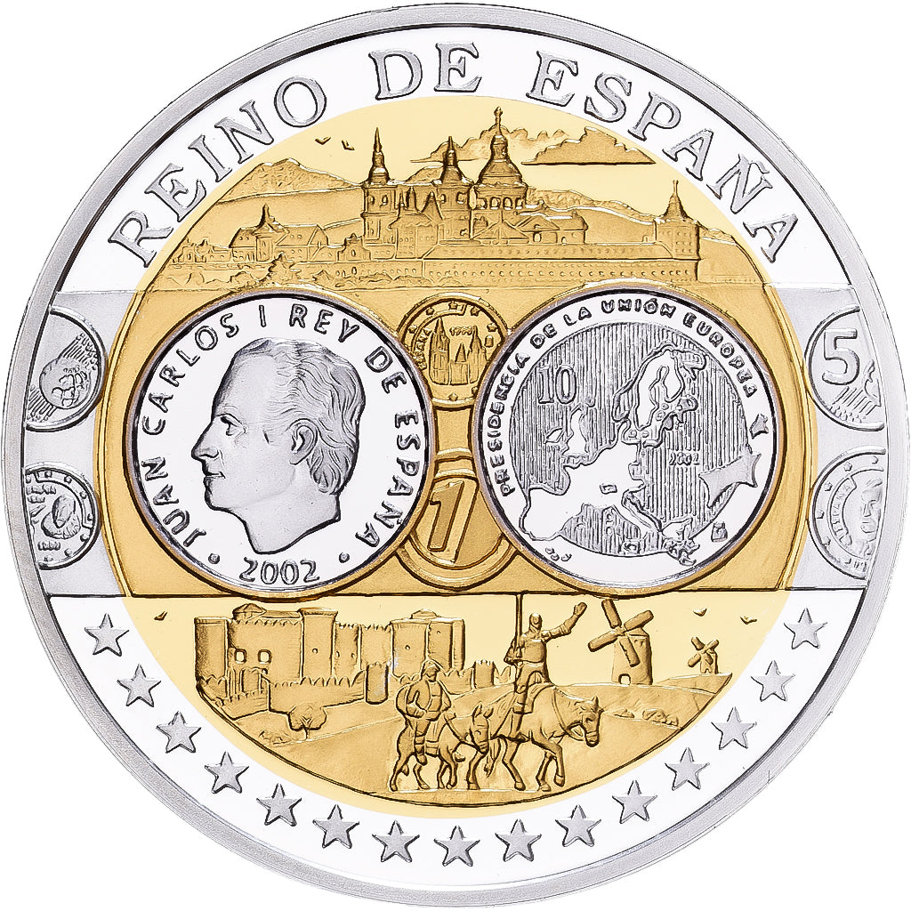 España, medalla, Europa, Plata, FDC