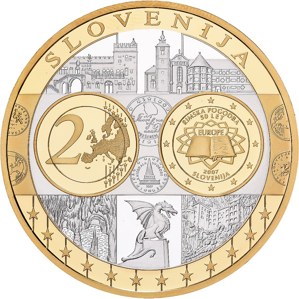 Slovenia, Medal, Europa, Silver, MS(65-70)