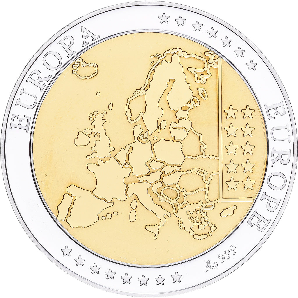 Austria, medaglia, Europa, Argento, FDC