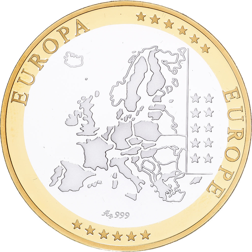 Francia, medaglia, Europa, Argento, FDC