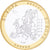 Francia, medalla, Europa, Plata, FDC