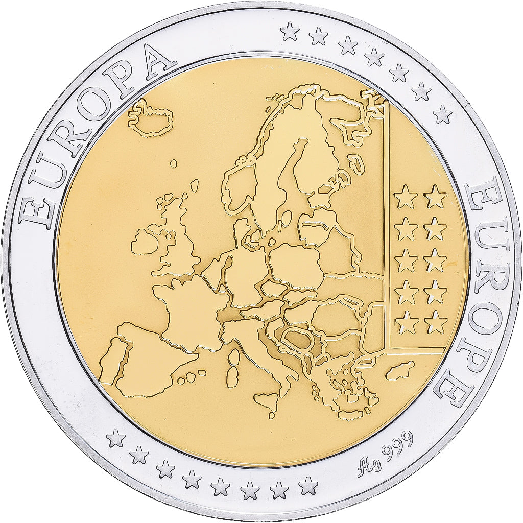 Finlandia, medalla, Europa, Plata, FDC