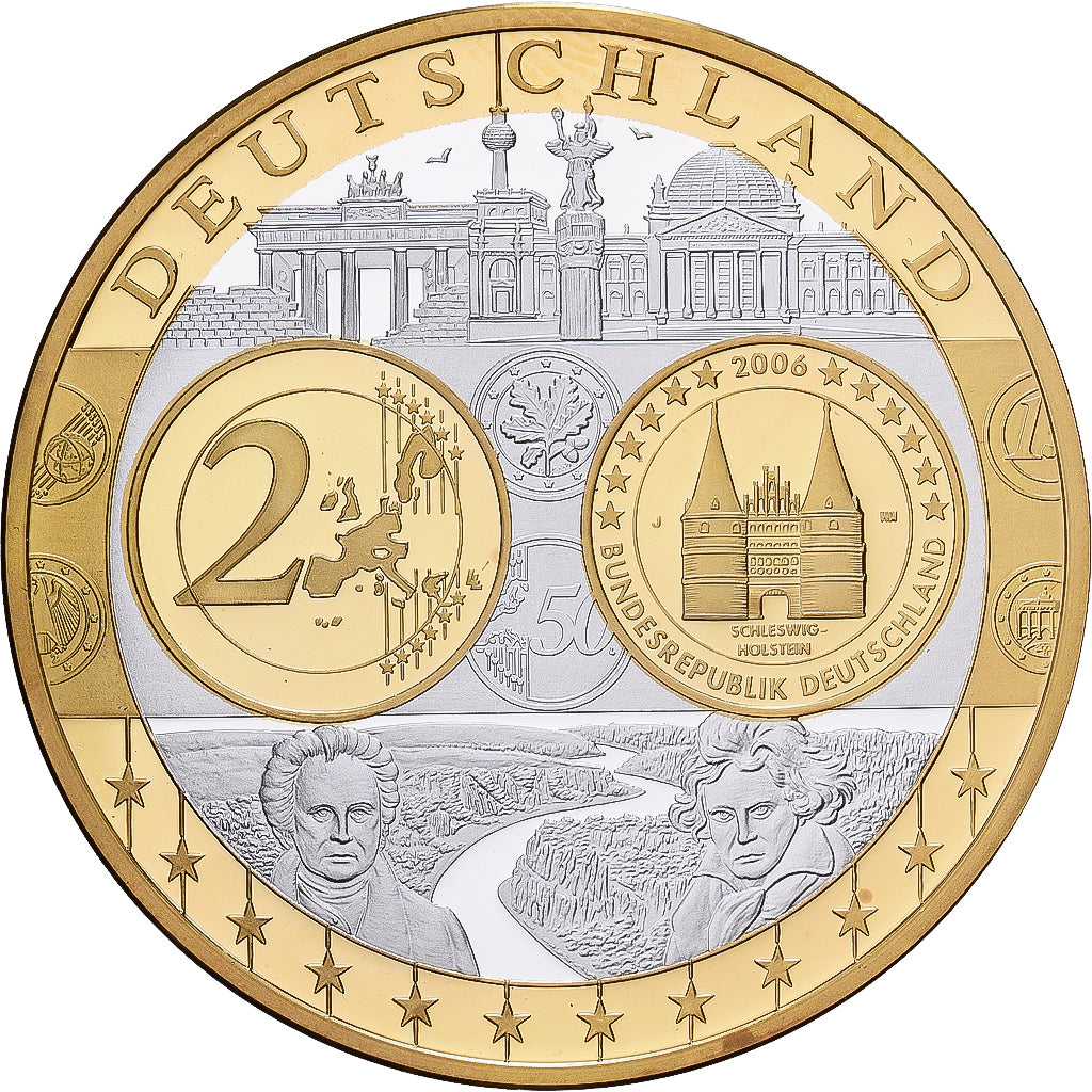Germania, medaglia, Europa, Argento, FDC