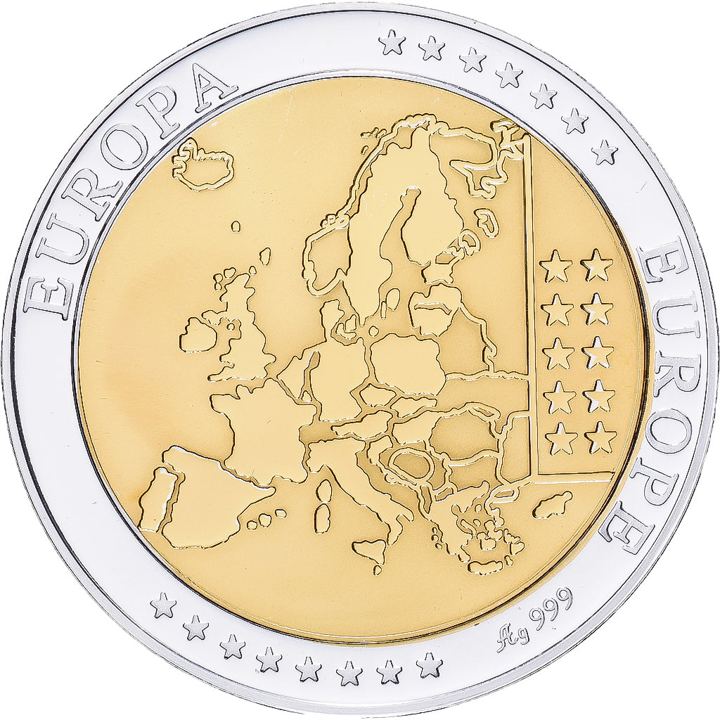 REPUBLIKA IRLANDII, medal, Europa, Srebro, MS(65-70)