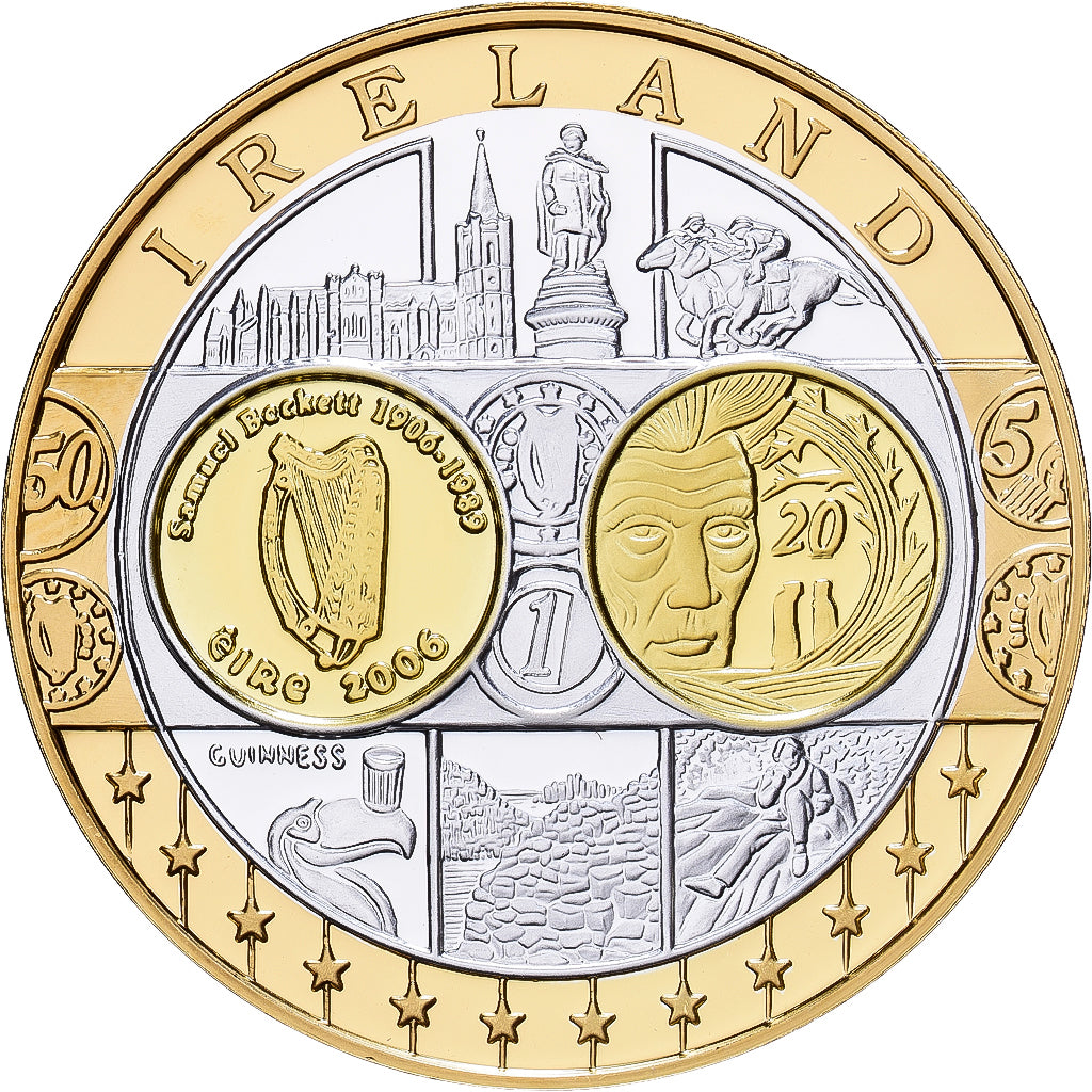 REPÚBLICA DE IRLANDA, medalla, Europa, Plata, FDC