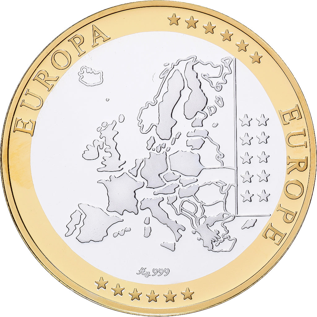 REPÚBLICA DE IRLANDA, medalla, Europa, Plata, FDC