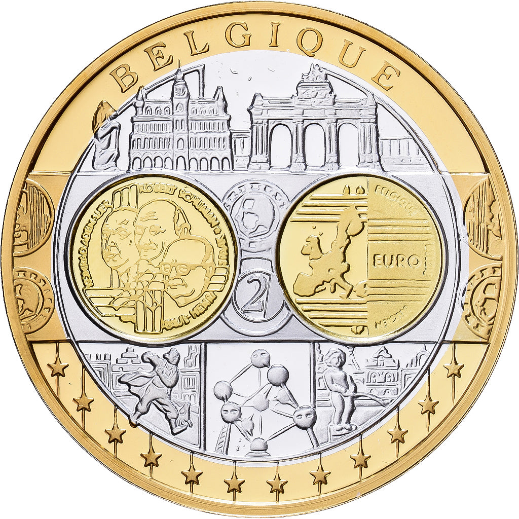 Belgien, Medaille, Europa, Silber, STGL