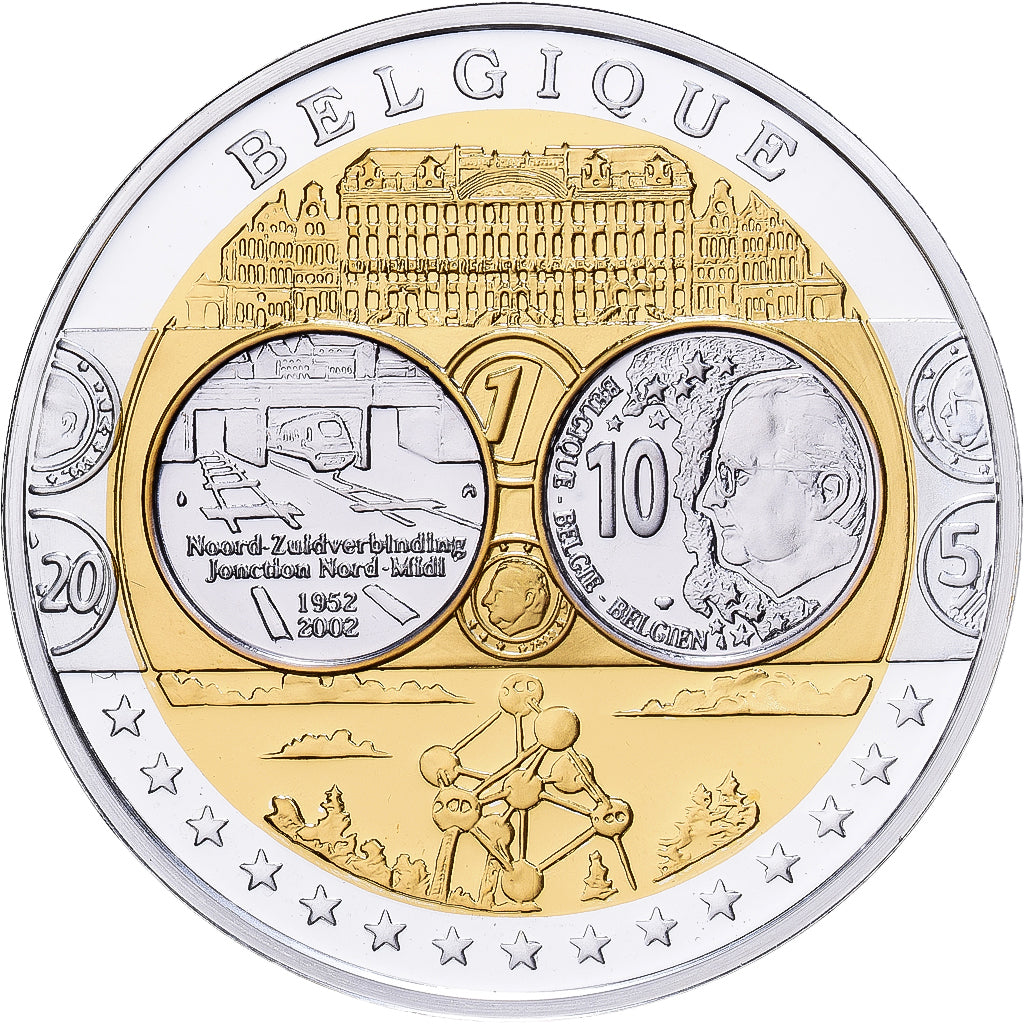 Belgique, Médaille, Europa, Argent, FDC