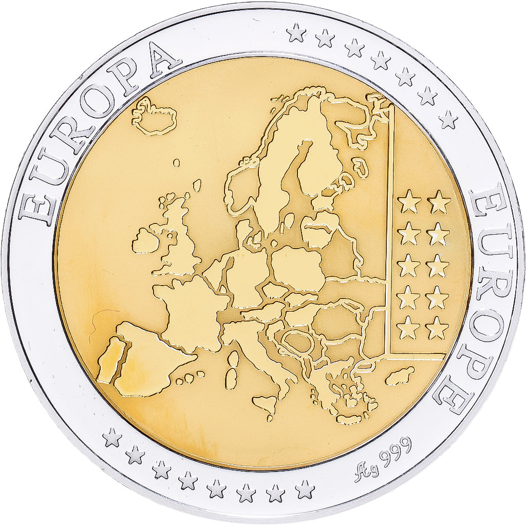 Belgique, Médaille, Europa, Argent, FDC