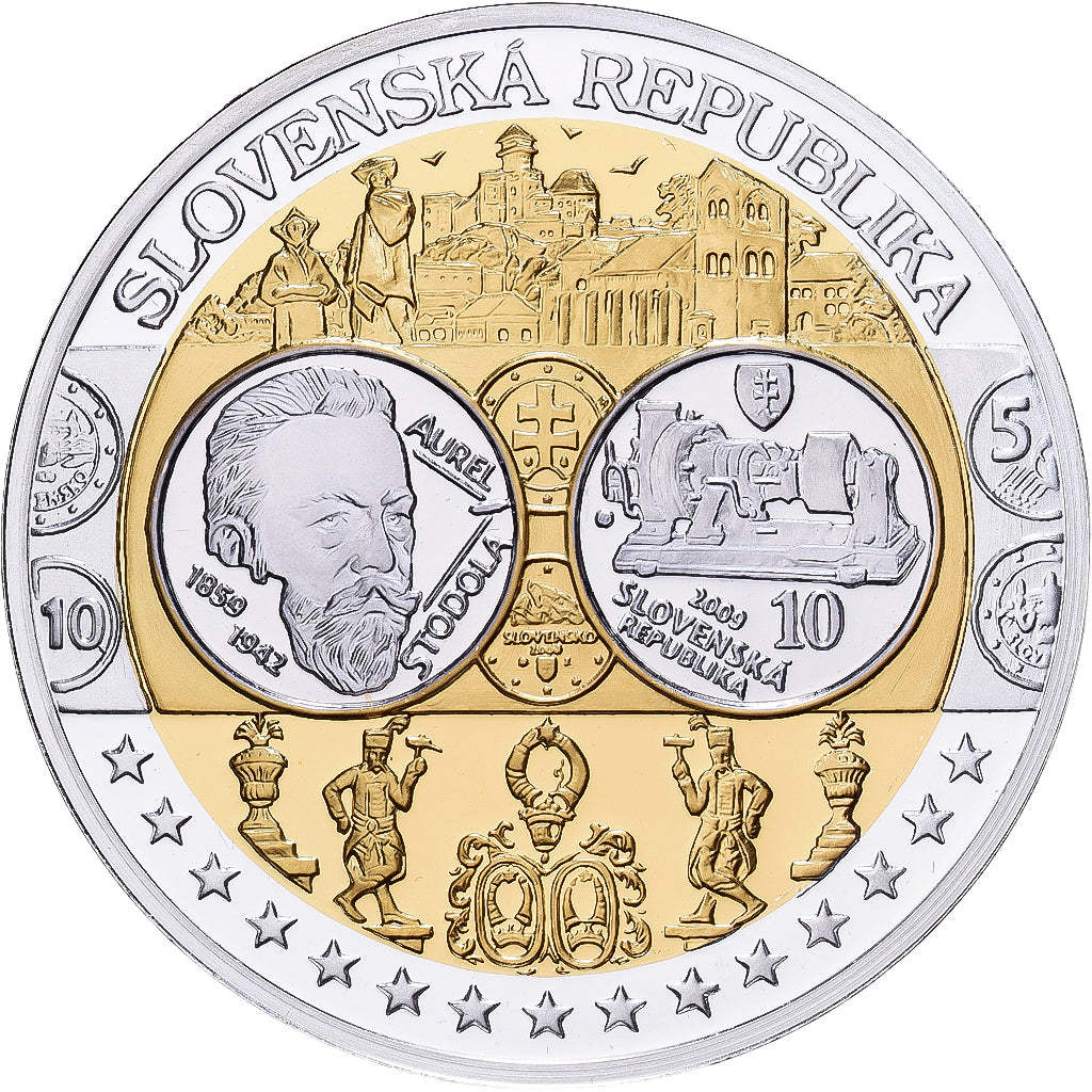 Slovaquie, Médaille, Europa, Argent, FDC